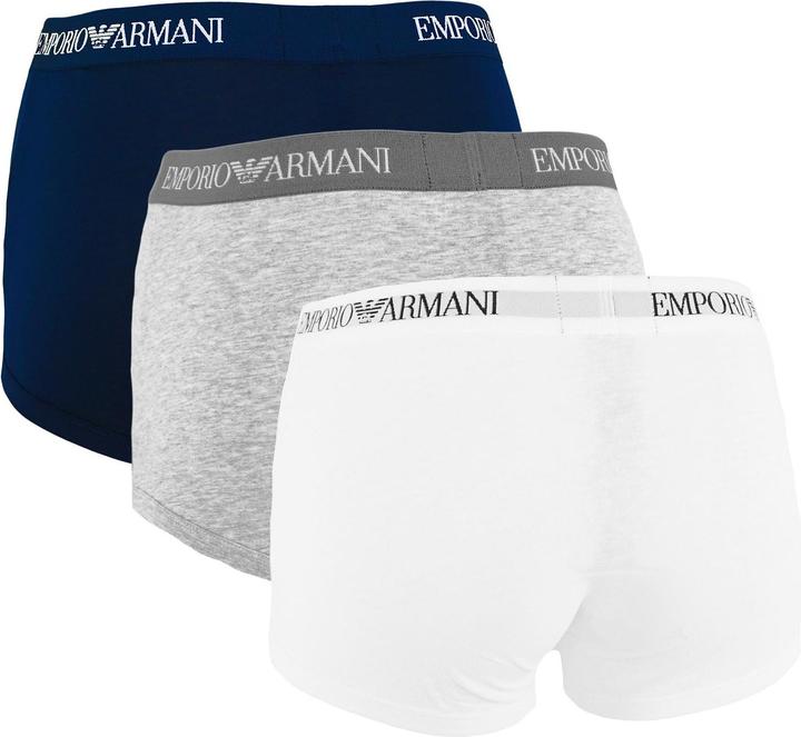 Image du produit Emporio Armani Sous-vêtements Pack 3 Trunk Sous-vêtements pour hommes (S, Lot de 3)
