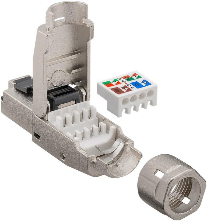 Produktbild Goobay CAT 8.1 STP-geschirmter RJ45-Stecker für die Feldmontage (Netzwerkkabel Stecker)