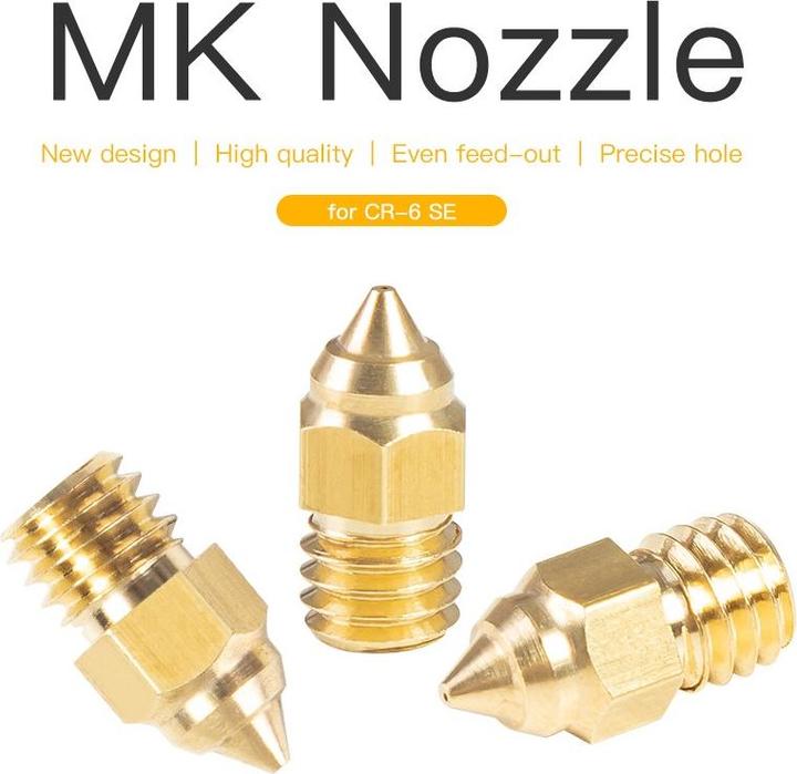 Actual product image Creality 0.6mm Nozzle MK Brass CR-6 SE (Blast pipe)