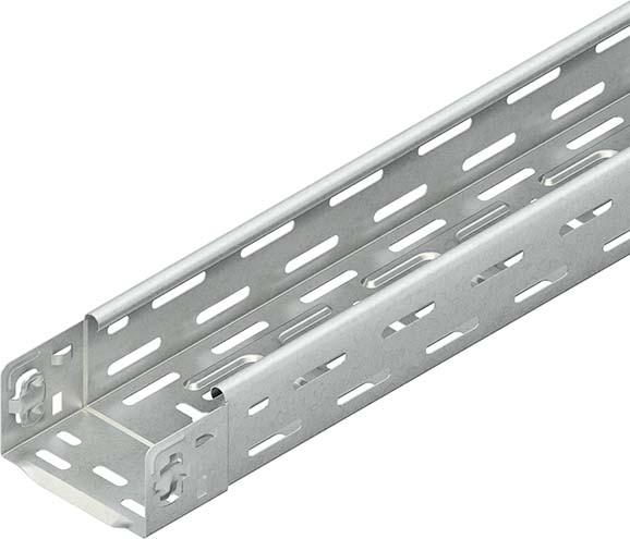 Produktbild Niedax NIE RLVC60.300E3 Kabelrinne leicht 60x300x3000mm T0,8mm gel.CITO Edelst. (300 cm)