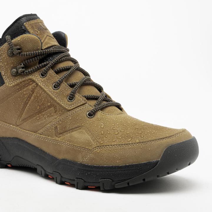 Produktbild Quechua Wanderschuhe Herren Leder wasserdicht - NH500 halbhoch beige (45)