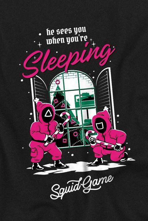 Image du produit Squid Game - T-shirt HE SEES YOU WHEN YOU'RE SLEEPING - Adulte (M)