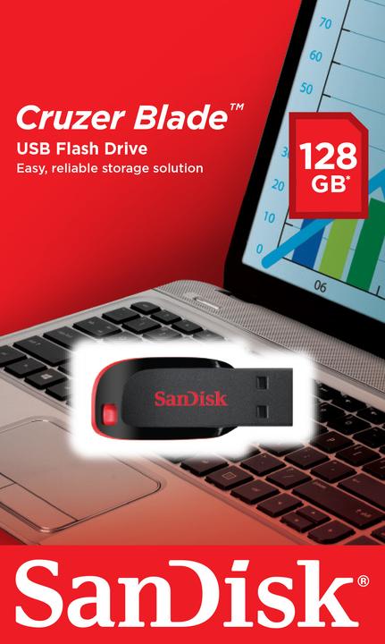 Produktbild SanDisk Cruzer Blade (128 GB, USB-A)