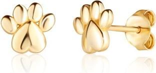 JVD - Beautiful gold plated earrings Paws SVLE1606XH2GO00