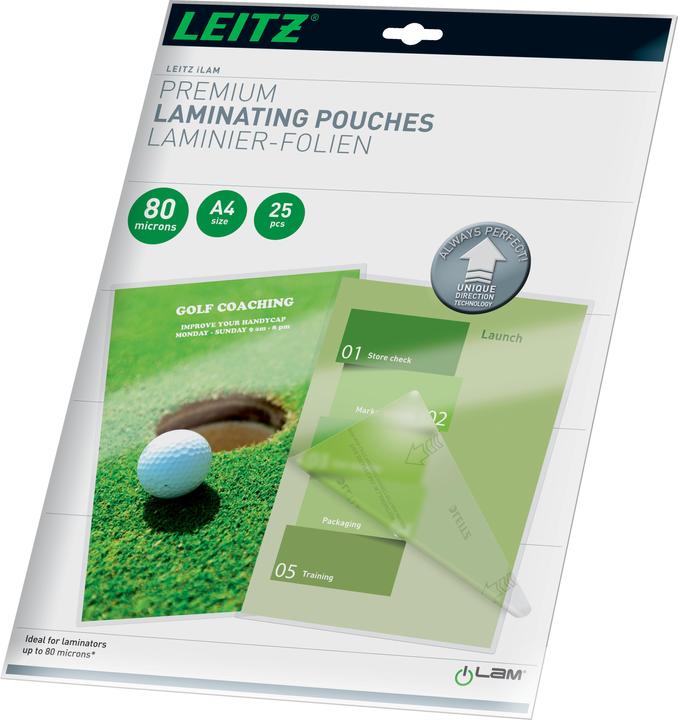 Actual product image Leitz Laminating foil (A4, 25 Piece, 80 µm)