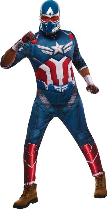 Actual product image Captain America Unisex Adult Deluxe Costume (L)