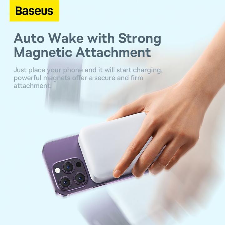 Actual product image Baseus Powerbank Magnetic Mini 20000mAh 20W (white) (20000 mAh, 20 W, 74 Wh)