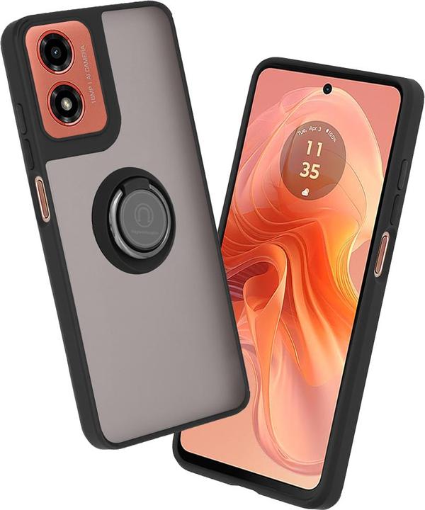 Actual product image Techsuit - Glinth - Motorola Moto G04 / Moto G04s / Moto G24 / Moto E14 - Black (Motorola Moto G04, Motorola Moto G24, Motorola Moto E14)