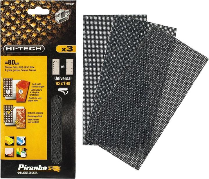 Produktbild Black & Decker Piranha X39047-XJ K80/120/240 (80, 120, 240)