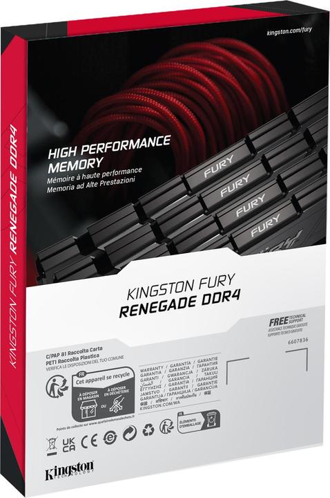 Produktbild Kingston FURY Renegade (2 x 16GB, 4600 MHz, DDR4-RAM, DIMM)