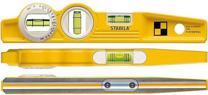 Produktbild Stabila Wasserwaage Type 81 SV REM W360 Torpedo (25 cm)