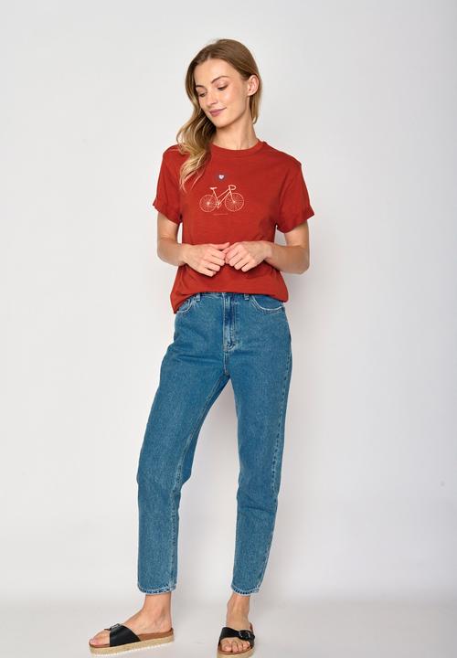 Actual product image Greenbomb Women's Bike Love Stop T-Shirt (XXL)