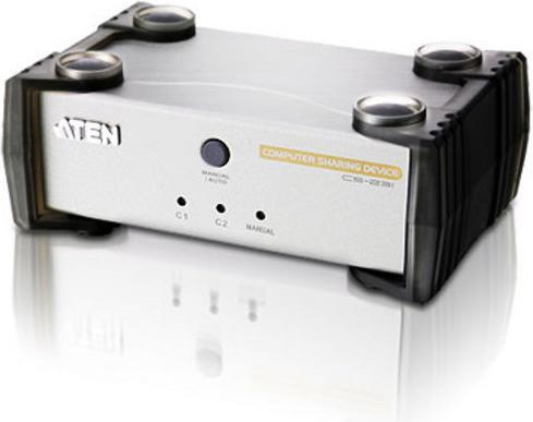 Actual product image Aten PC Sharebox 2Port reverse KVM switch