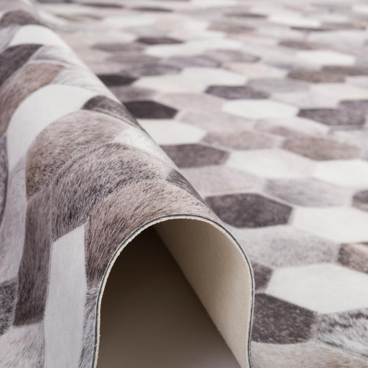Image du produit Pergamon Fibre synthétique Patchwork fourrure animale Pixel (160 x 230 cm)
