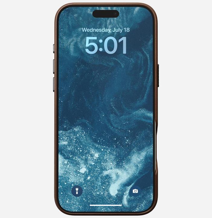 Actual product image Nomad Traditional Leather Case (Apple iPhone 16 Pro Max)
