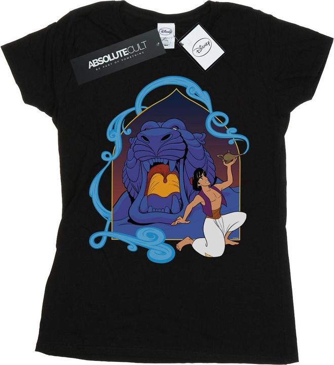 Actual product image Disney Womens/Ladies Aladdin Cave Of Wonders Cotton T-Shirt (XXL)
