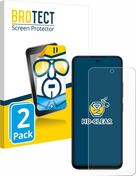 Productafbeelding BROTECT Schermbeschermer Clear (2 Stuk, Xiaomi Redmi 12)
