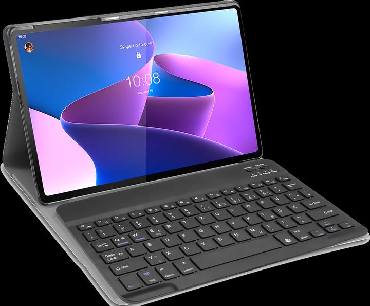Produktbild Lenovo Tab P12 Pro hoes - QWERTZ toetsenbord - Zwart (DE, Lenovo Tab P12 Pro)