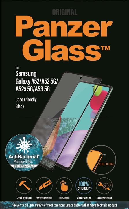 Actual product image PanzerGlass Edge to Edge (1 Piece, Samsung Galaxy A52, Samsung Galaxy A52 5G)