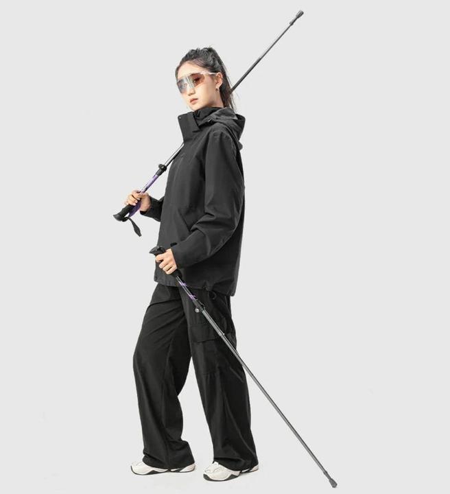 Actual product image Qunature Other goods Nordic Walking Trekking Poles Aluminum 110 - 130 cm - Purple (110 - 130 cm)