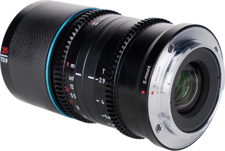 Image du produit Sirui Saturn 35mm T2.9 1.6x Objectif plein format en carbone anamorphique Sony E Mount E35N (Sony E, Plein format)