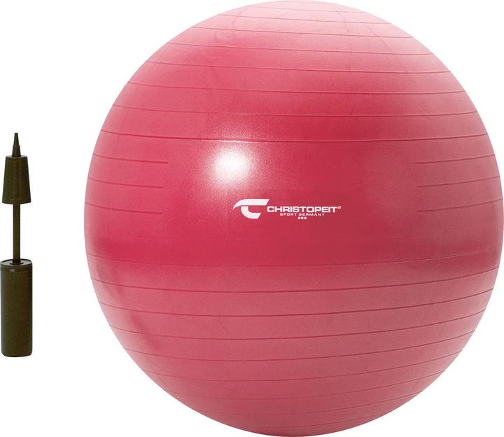 Image du produit Christopeit Balle de gymnastique 65 cm avec pompe (65 cm)