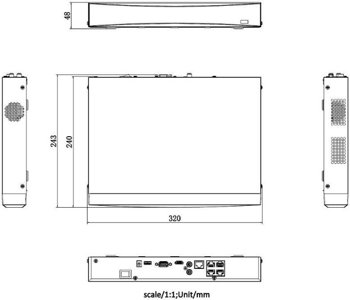 Actual product image Hikvision REJESTRATOR IP DS-7604NXI-K1/4P(D) (Network Video Recorder (NVR))
