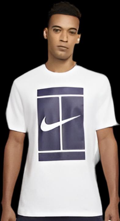 Actual product image Nike T-Shirt Cotton White/Blue Man (XL)