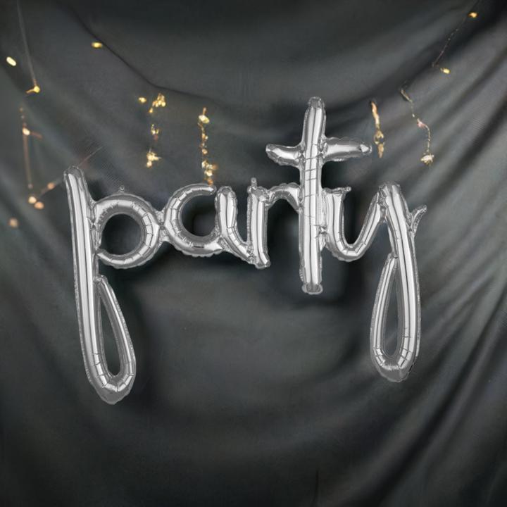 Image du produit Amscan party Set de ballons argentés Guirlande (1 x)