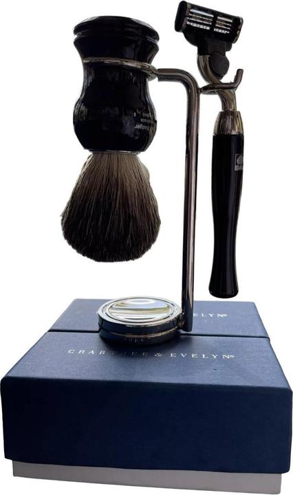 Image du produit Ardell Crabtree & Evelyn Set de rasoirs avec 5 lames et blaireau de rasage pour le visage (Cils artificiels)