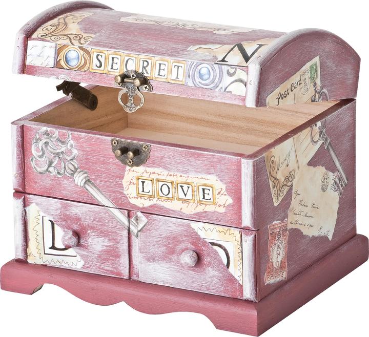 Immagine prodotto VBS Cassapanca rotonda con coperchio, legno grezzo, circa 20x17x17cm