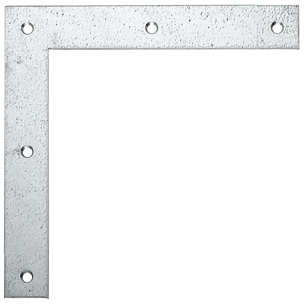 Actual product image Alberts Square corner bracket 200 x 200 x 30 mm, sendzimir galvanised, 1 piece (Corner angles, 10 pcs.)