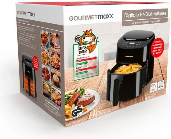 Image du produit Gourmetmaxx Friteuse à air chaud Digital Noir, Couleur des détails : Noir