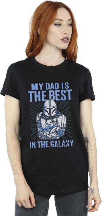 Immagine prodotto Star Wars Mandalorian Best Dad Maglietta Ampia Donna (XXL)