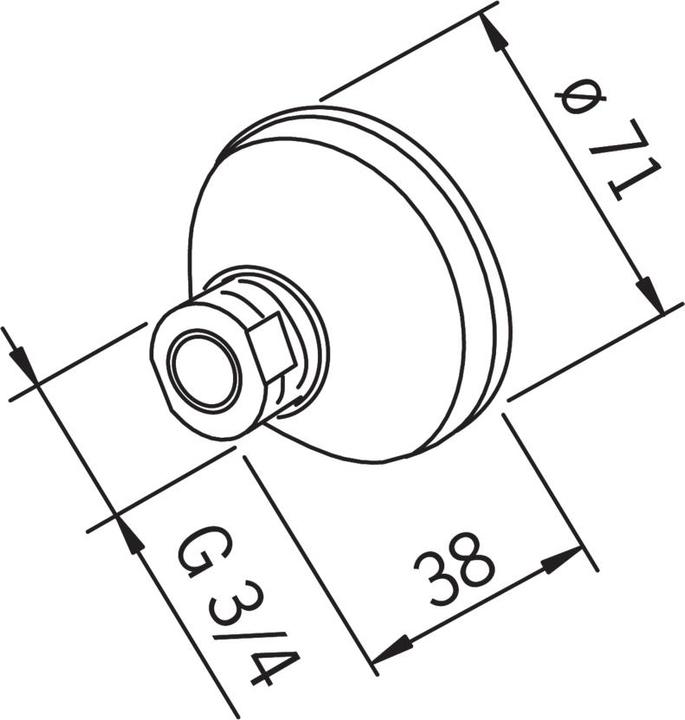 Produktbild Oras mont.forskrun. 3.4x12 mm - T.cu-Rør