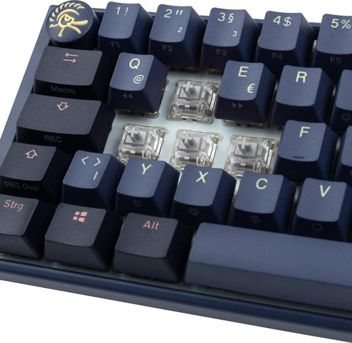 Image du produit Ducky One 3 Cosmic Blue Mini Gaming Keyboard, RGB LED - MX-Speed-Silver (DE, Filaire)