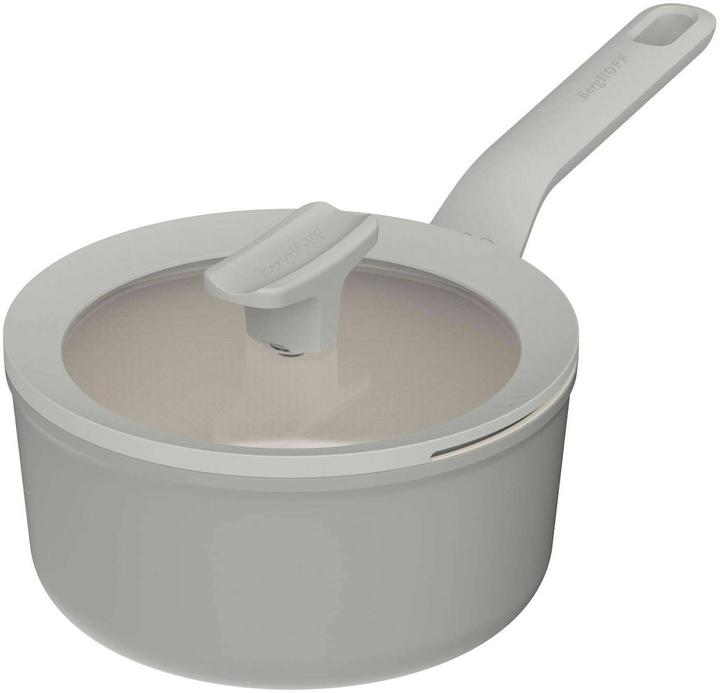 BergHoff Covered saucepan non-stick Balance Moonmist 18cm (18 cm, Saucepan, Aluminium)