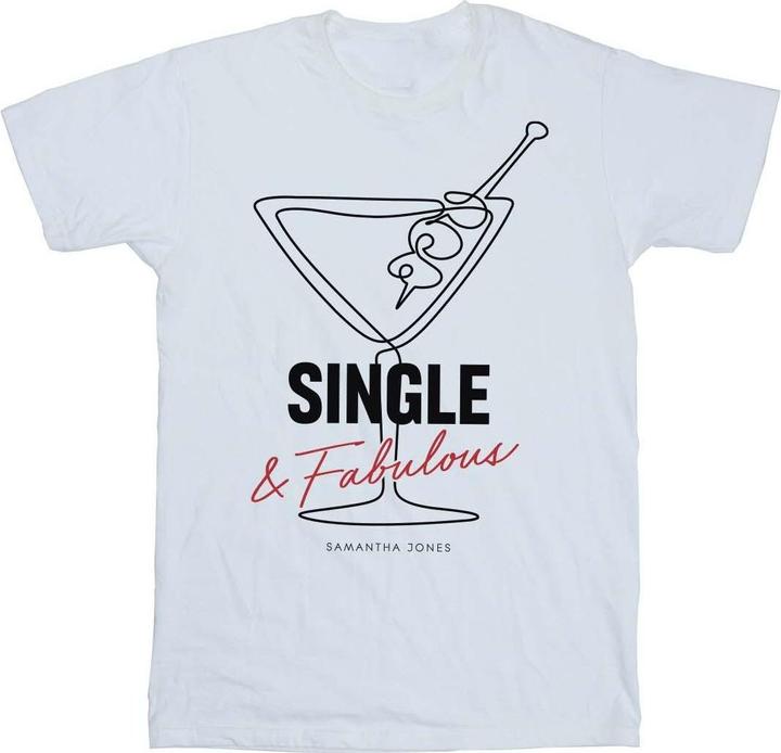 Immagine prodotto Sex and the City Single And Fabulous Maglietta Ampia Donna (XXL)