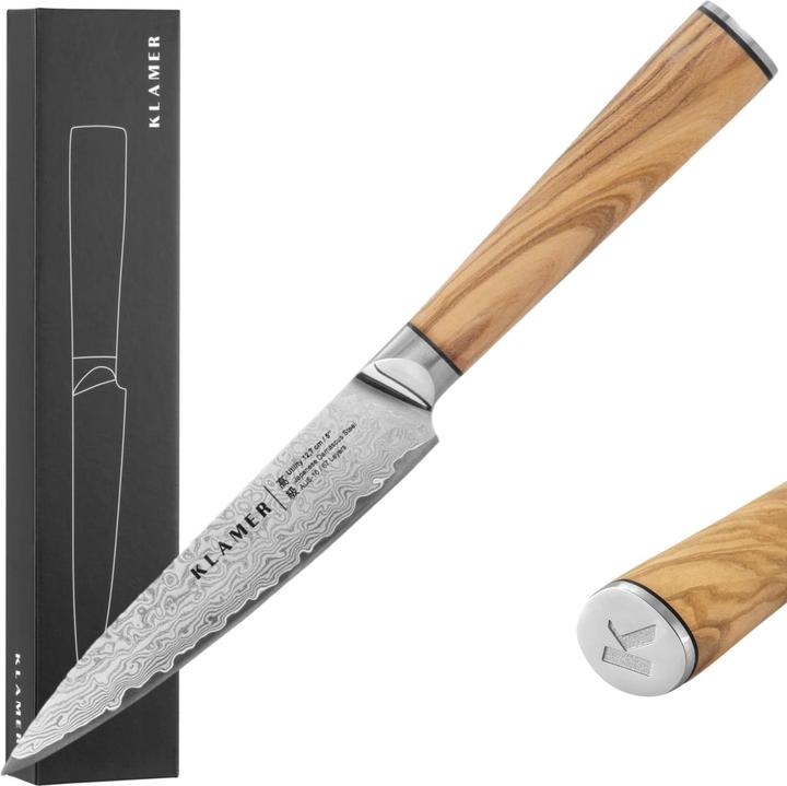 Produktbild KLAMER Allzweckmesser, Olivenholz (12.70 cm)