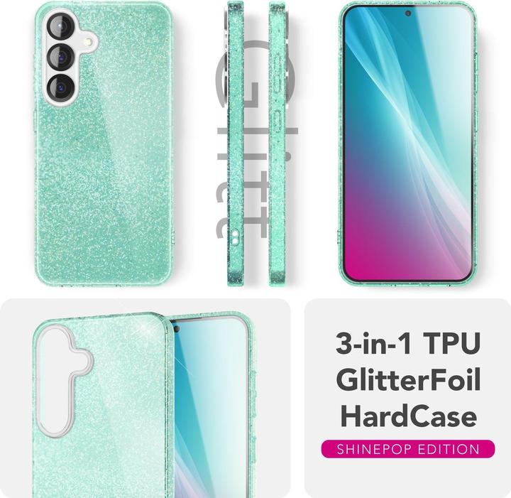 Image du produit Nalia ShinePop - Stabile Glänzende Glitzer Hülle - Glamour Glitter Cover (Samsung Galaxy S25)