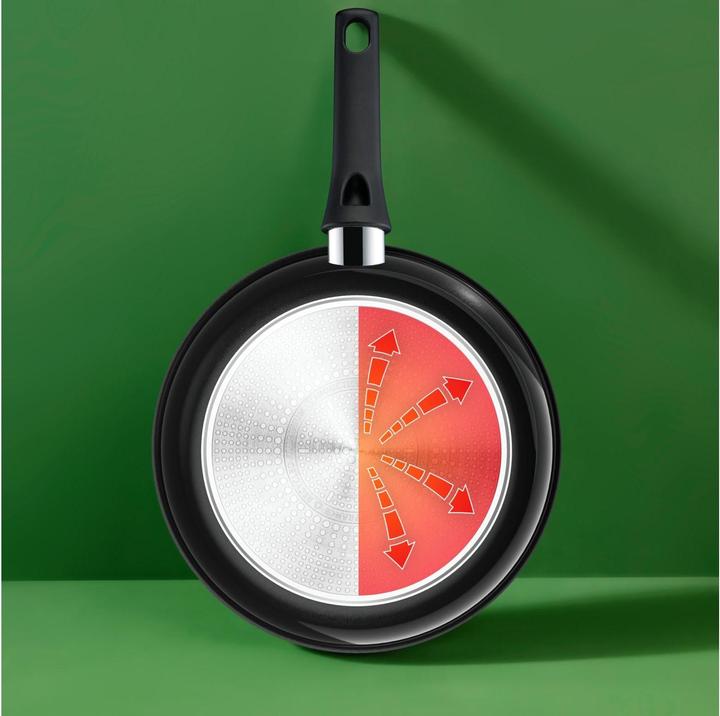 Actual product image Tefal Frying pan Renew Black On 24cm (24 cm, Frying pan, Aluminium, Ceramic)