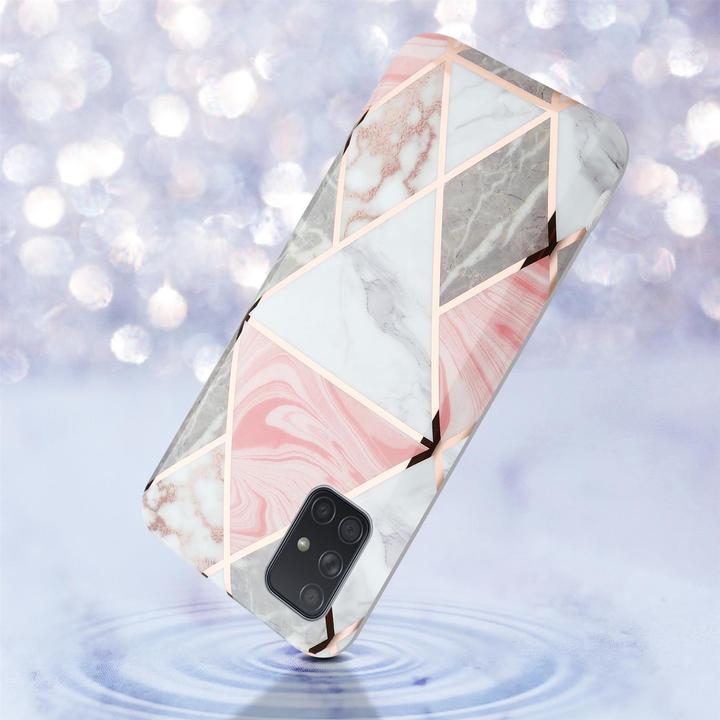 Produktbild Cadorabo IMD TPU Bunter Marmor Cover (Samsung Galaxy A71 5G)
