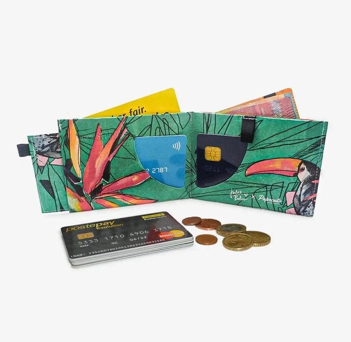 Actual product image Paprcuts RFID wallet Pro 2.0 Vivid Tucano | Jules Boho Koop