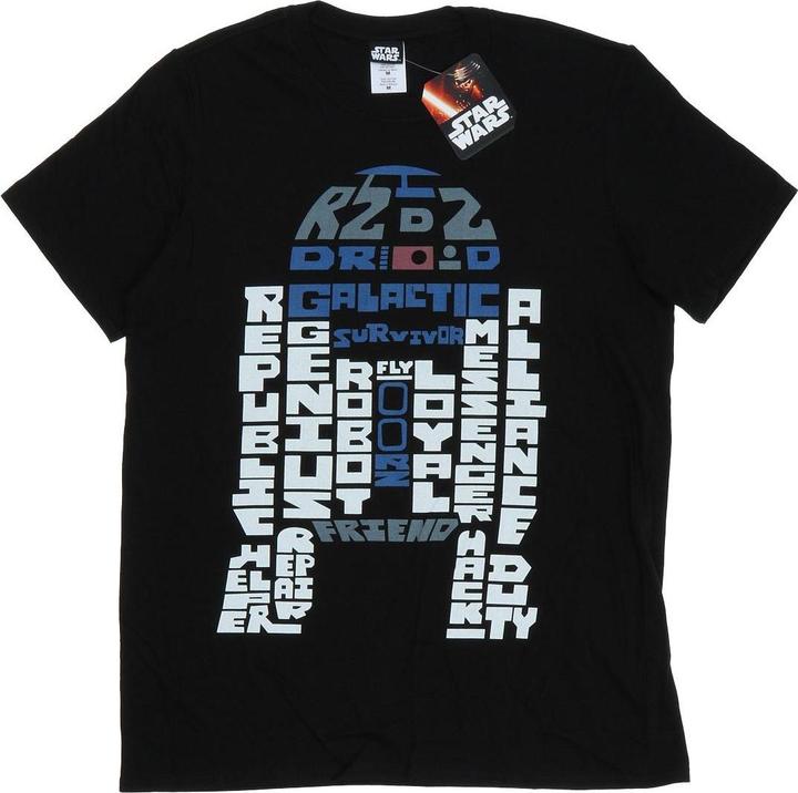Image du produit Star Wars - T-shirt R2-D2 TEXT HEAD - Homme (S)
