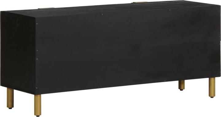 Actual product image VidaXL TV cabinet Lowboard TV cabinet TV table black wood-based material (105 x 33 x 46 cm)