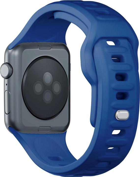 Image du produit 3MK Silicone Watch Strap Niebieski/Blue dla Apple Watch 42/44/45/49mm (Silicone, Acier inoxydable, 3, 4, 9, Extrémiste)