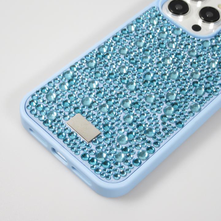 Actual product image PhoneLook Cover Glitter Diamond The Bling World Light blue (Apple iPhone 15 Pro)