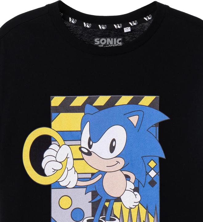 Actual product image Sonic The Hedgehog Mens Classic Rings T-Shirt (L)
