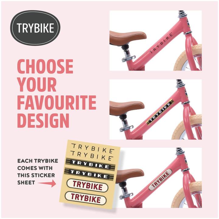 Immagine prodotto Trybike Laufrad 2 in 1 vintage, pink matt (12")