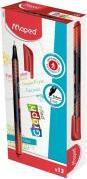 Maped Graph Peps Deko Fineliner rot (12 Stk) (Red, 12 x)